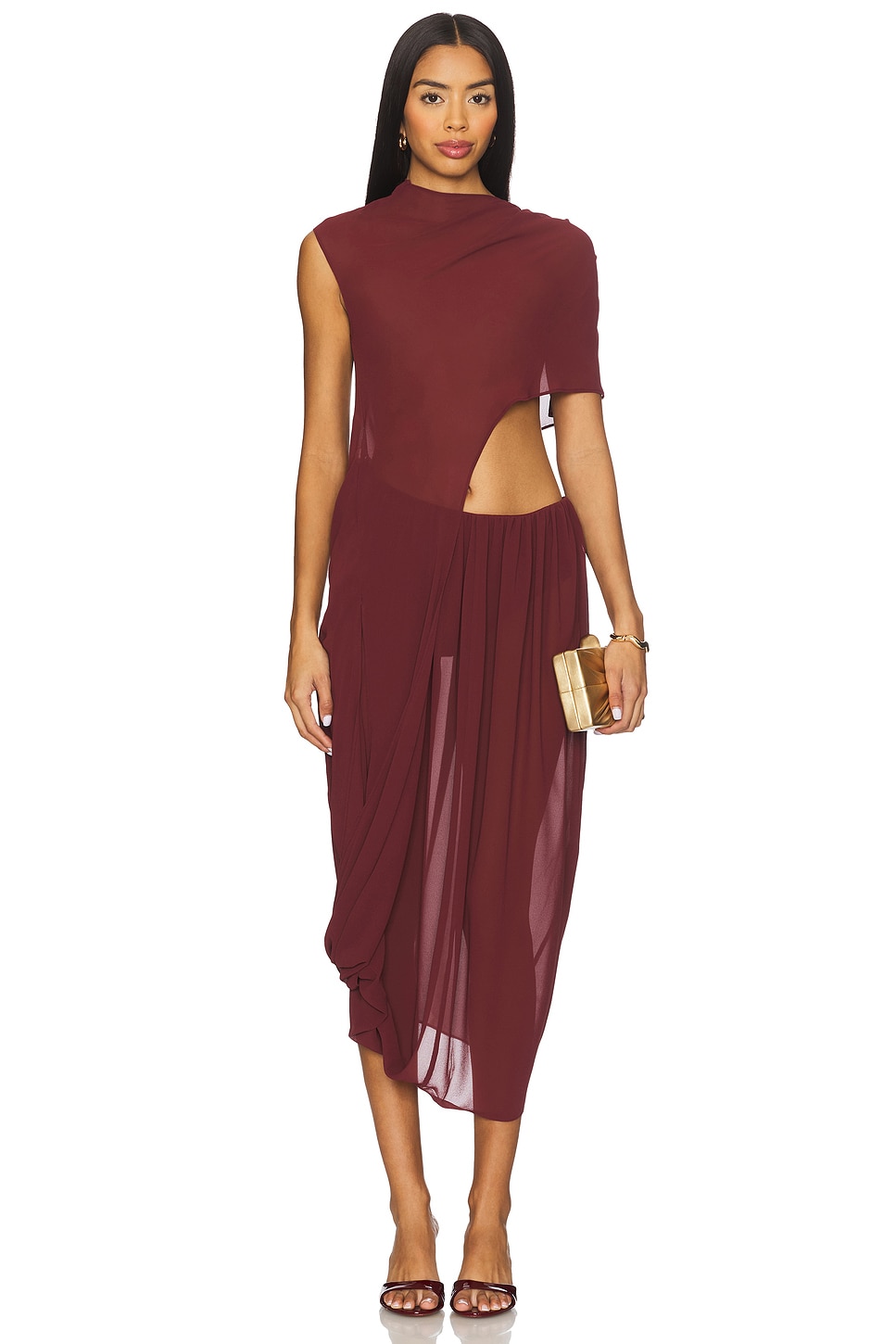 Camila Coelho Ada Maxi Dress in Brick