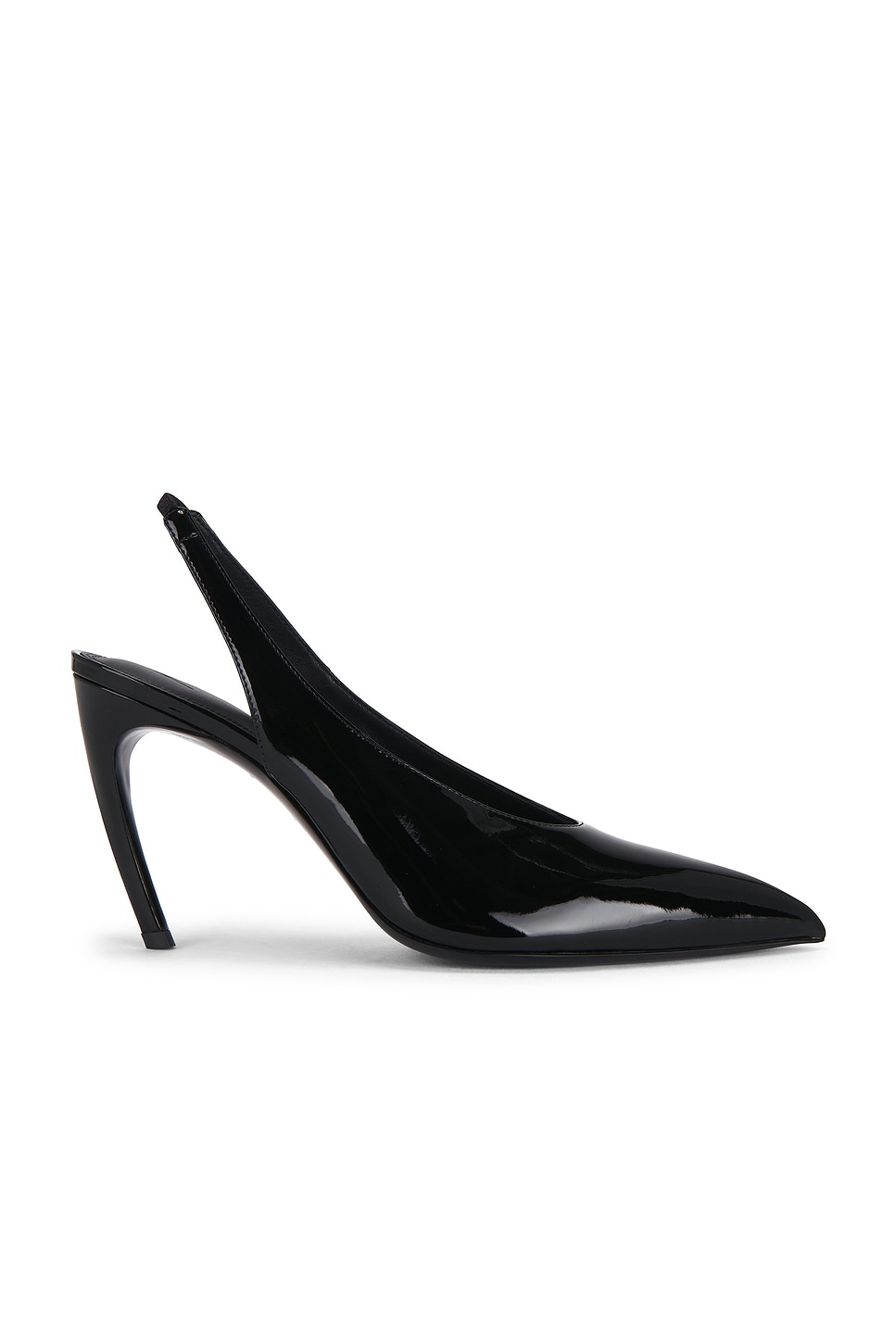 THE ATTICO Viper 95mm Slingback Heel in Black