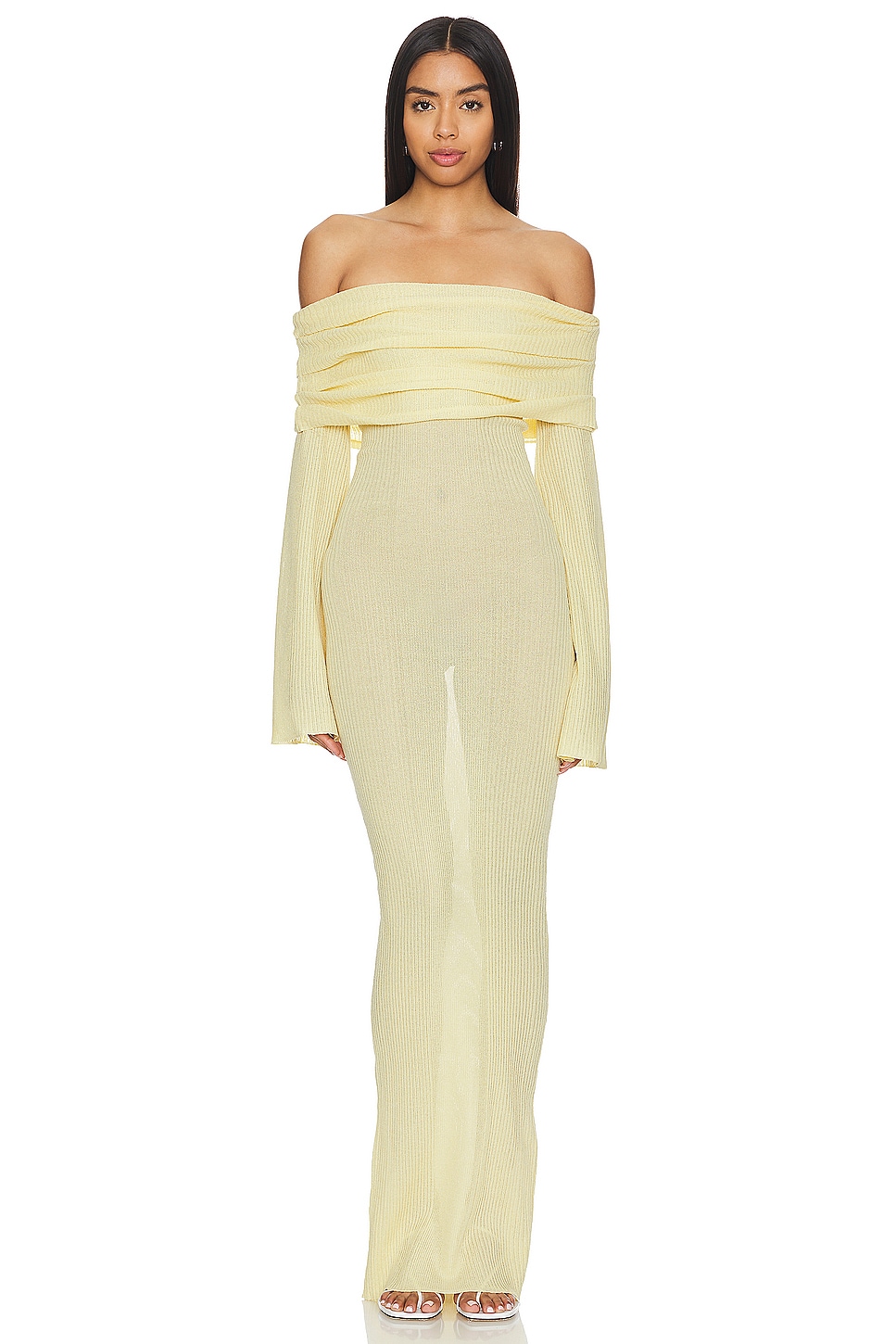 SEROYA Galleria Maxi Dress in Butter