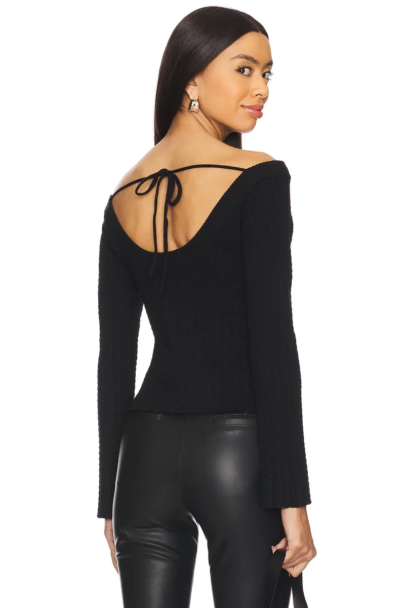 GUIZIO Mia Top in Black