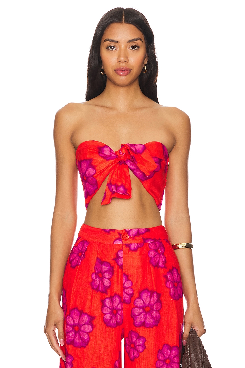Rhode Toni Top in Scarlet Bombay Bloom