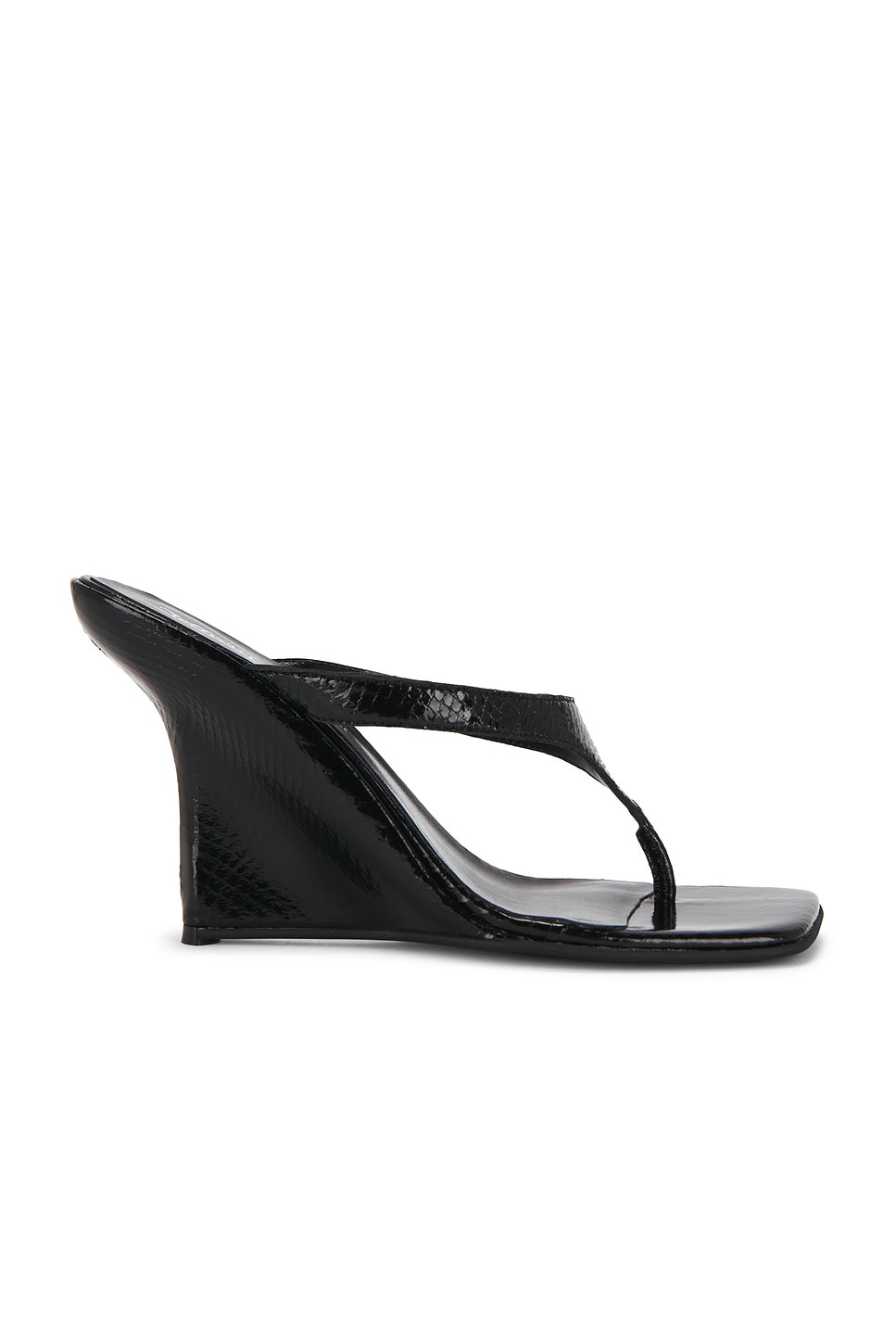 Jeffrey Campbell ROMEE 凉鞋 in Black Snake