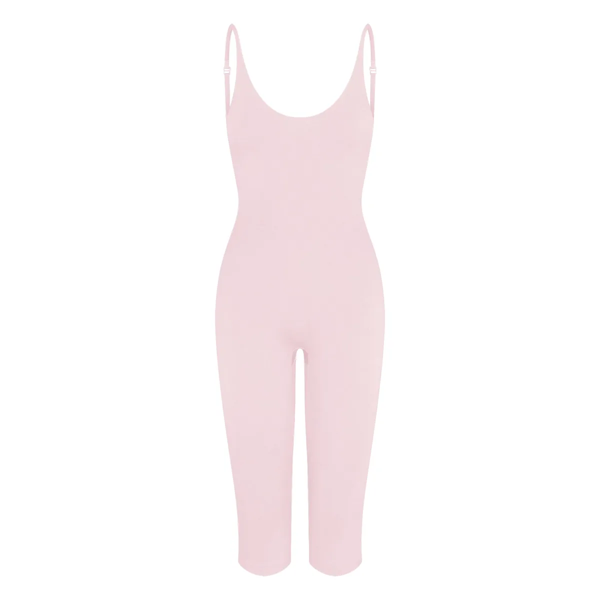SMOOTH LAYERS CAPRI CATSUIT | PEONY