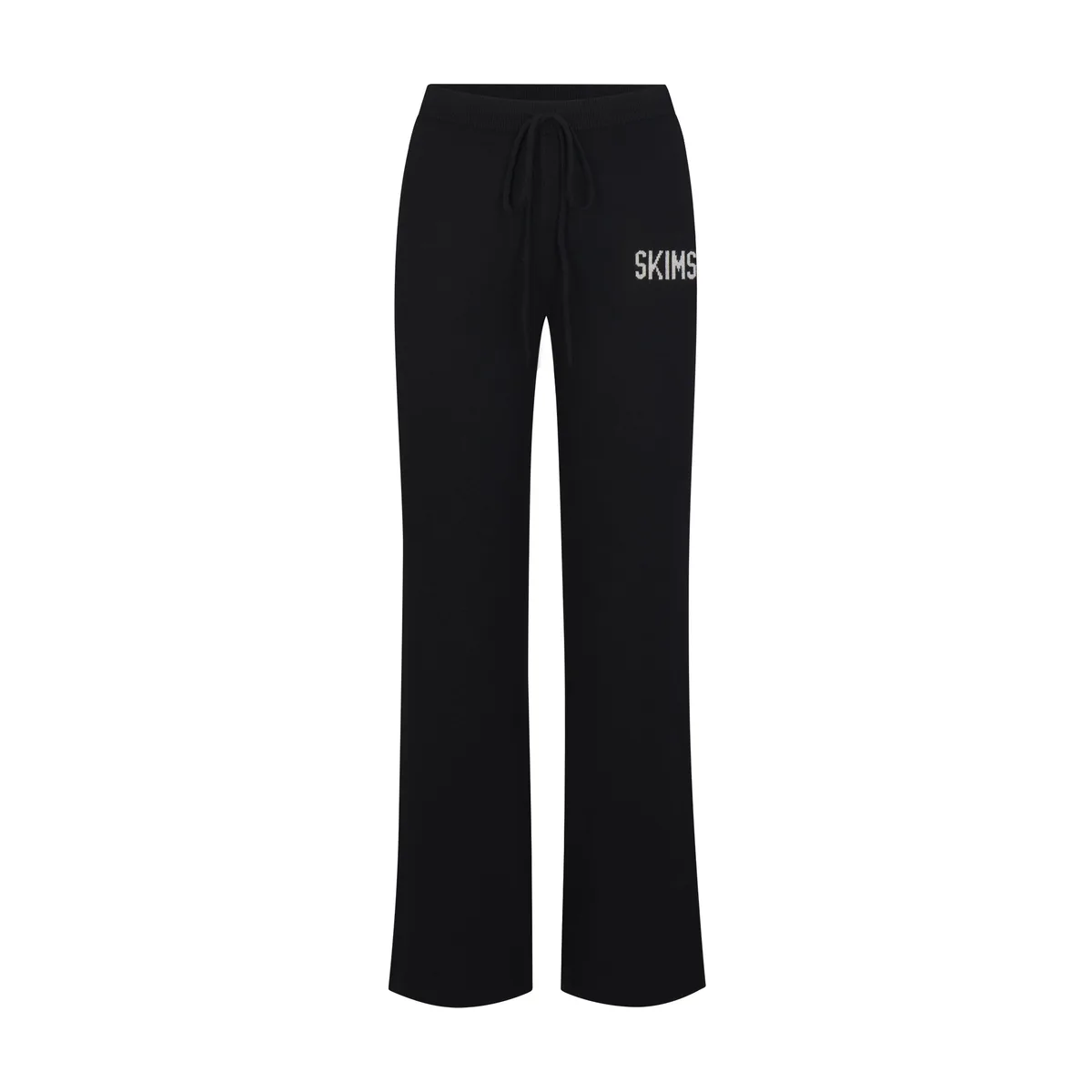 SWEATER KNIT LOGO PANT | ONYX EGRET