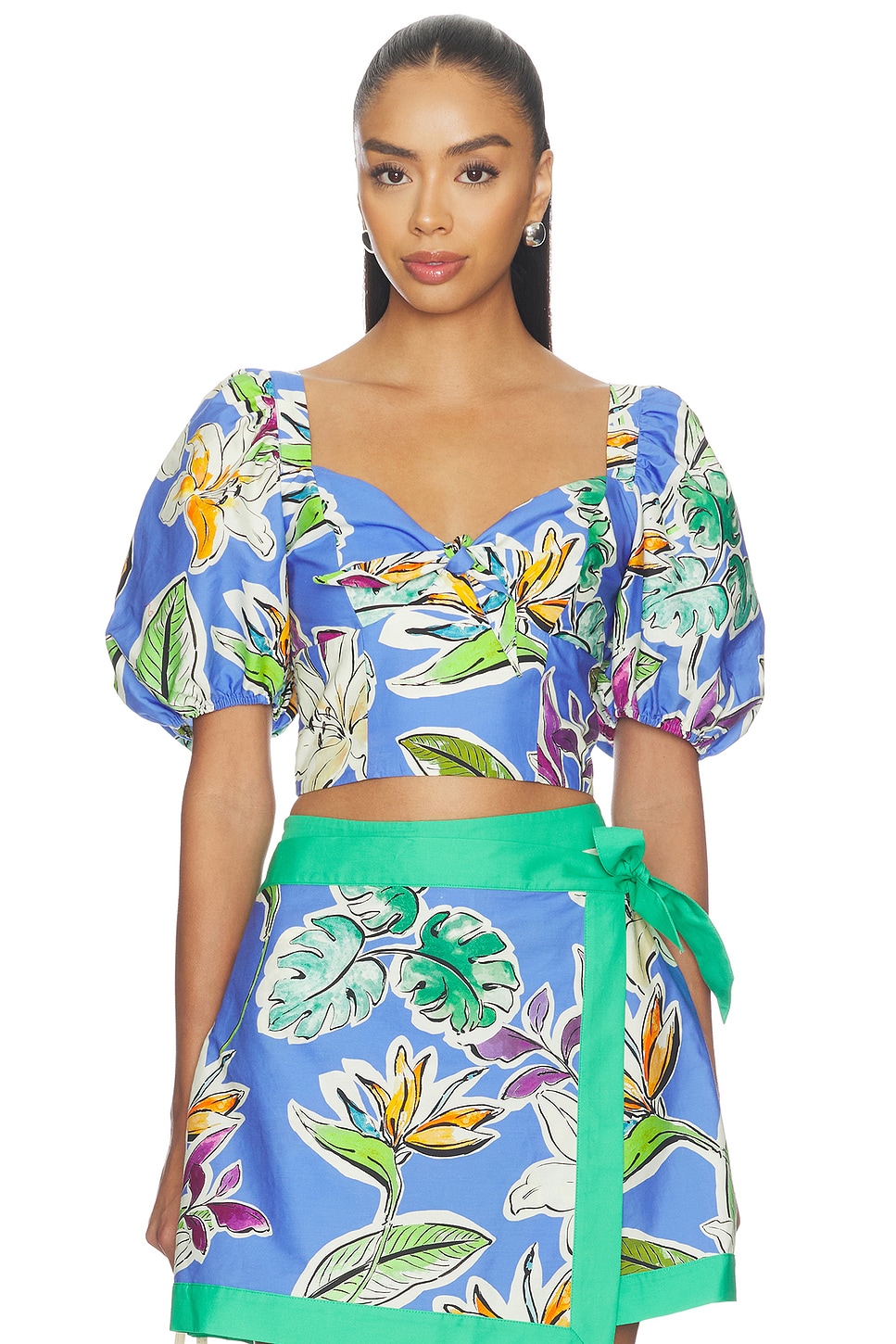 Yumi Kim Clara Top in Tropical Bliss Blue