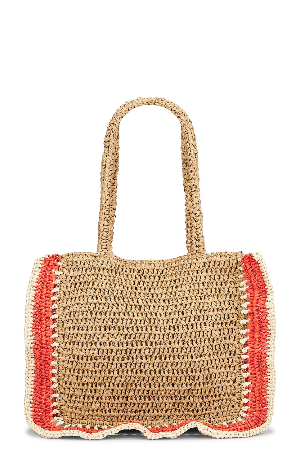 Nikki Beach Kamila Shoulder Bag in Orange & Red