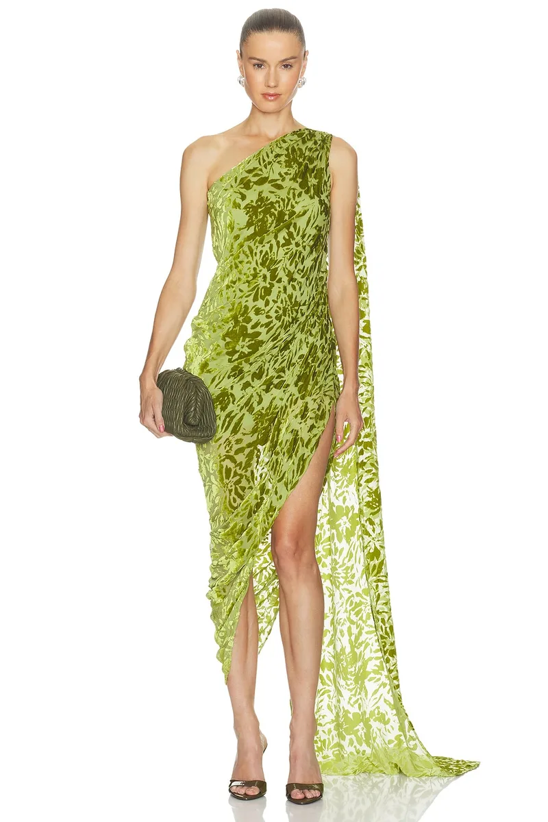 Cult Gaia Sarai Dress in Chive