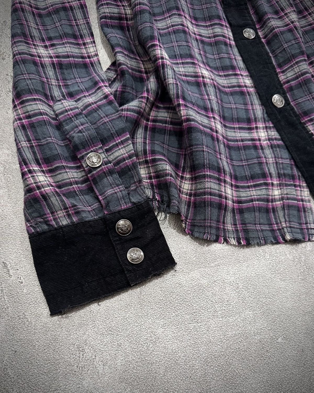 Japanese Brand Vkei In The Attic Studded Flannel Shirt - Image 4