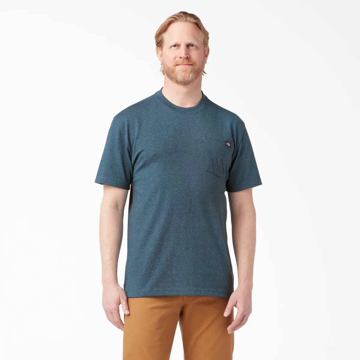 Heavyweight Heathered Short Sleeve Pocket T-Shirt