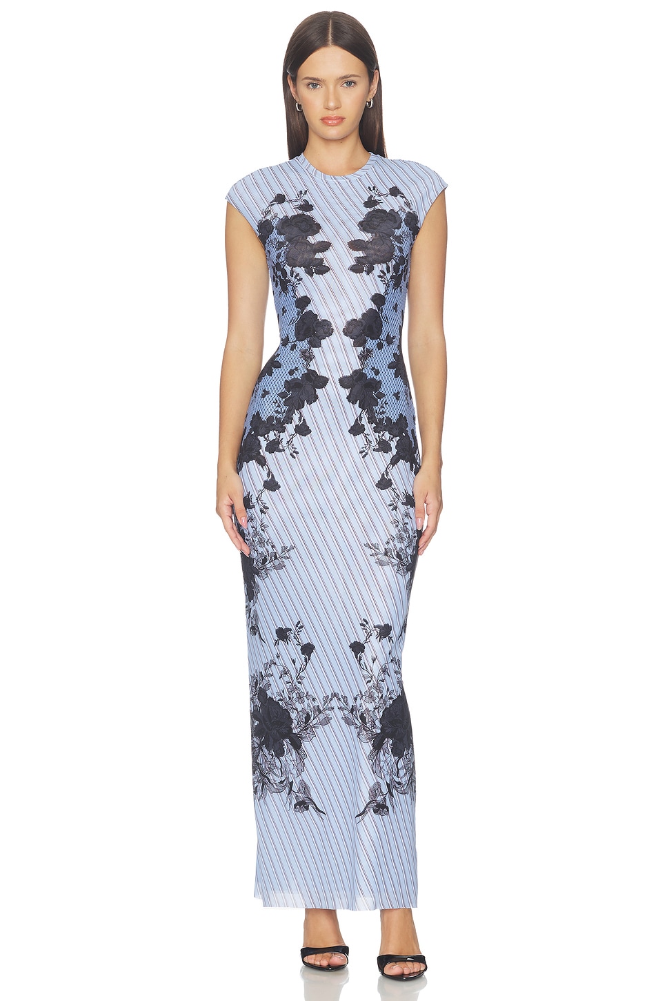 AFRM Mylo Dress in Shirting Rose