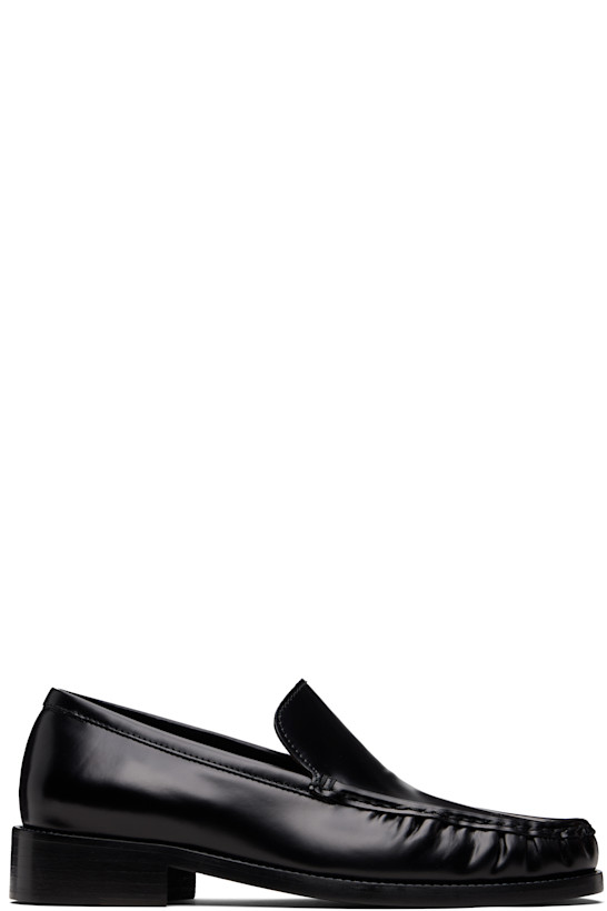 Black Leather Loafers