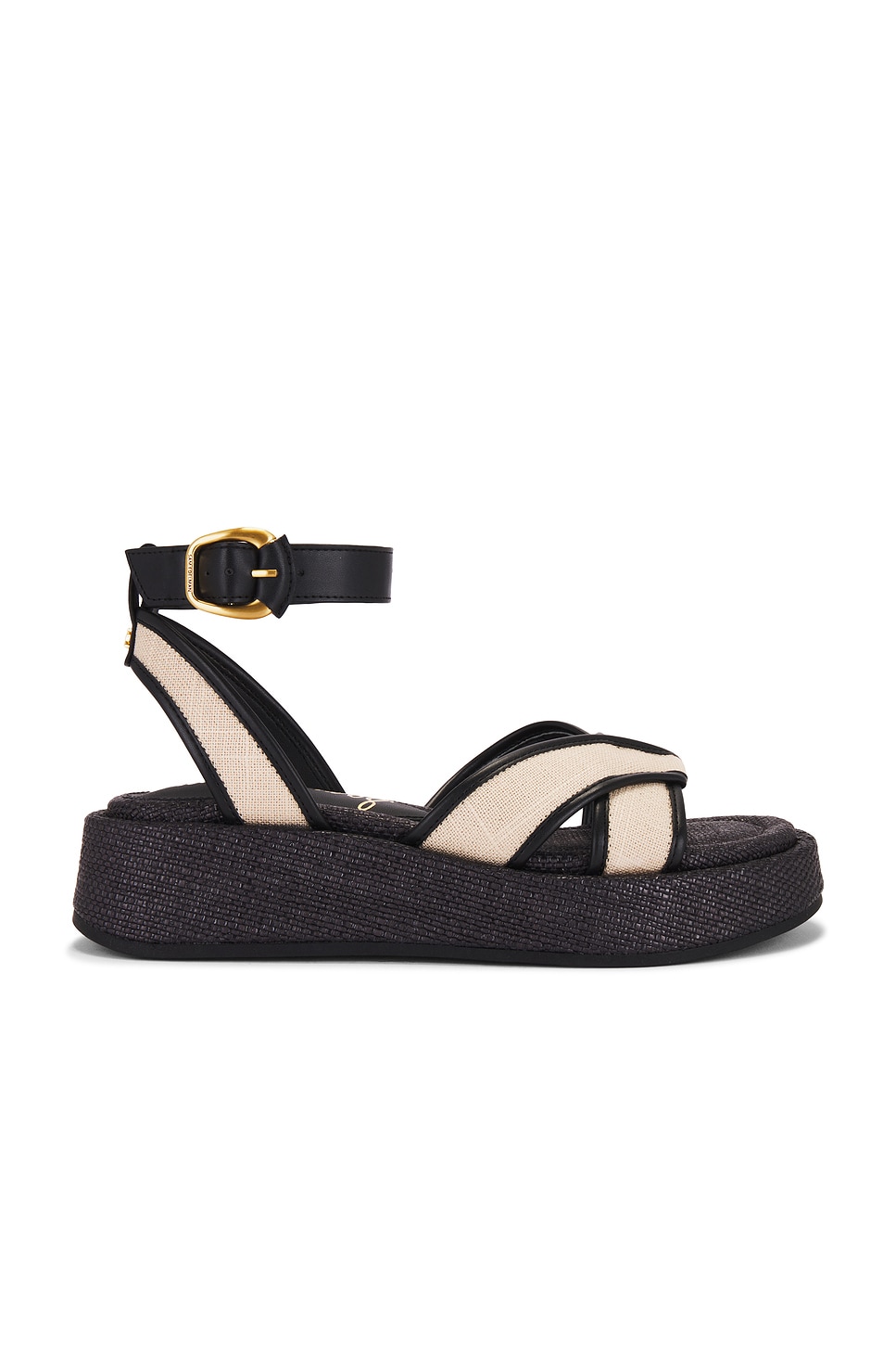 Sam Edelman Nylie Sandal in Natural & Black