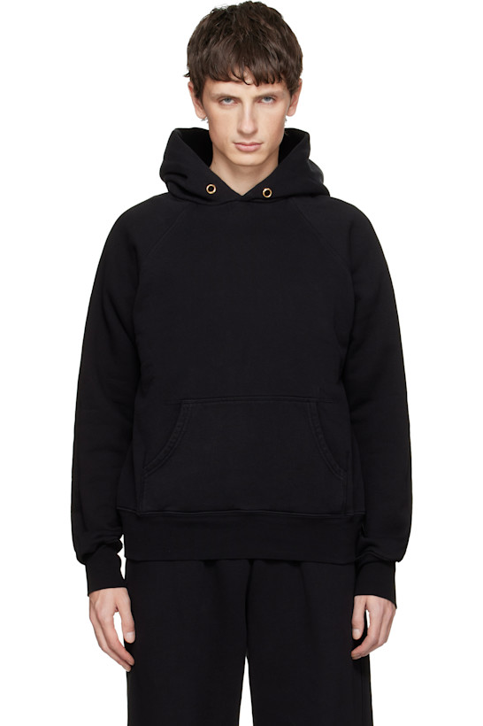 Black Heavyweight Classic Raglan Hoodie