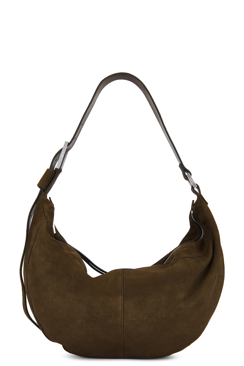 ALLSAINTS Luna Shoulder Bag in Fango Brown