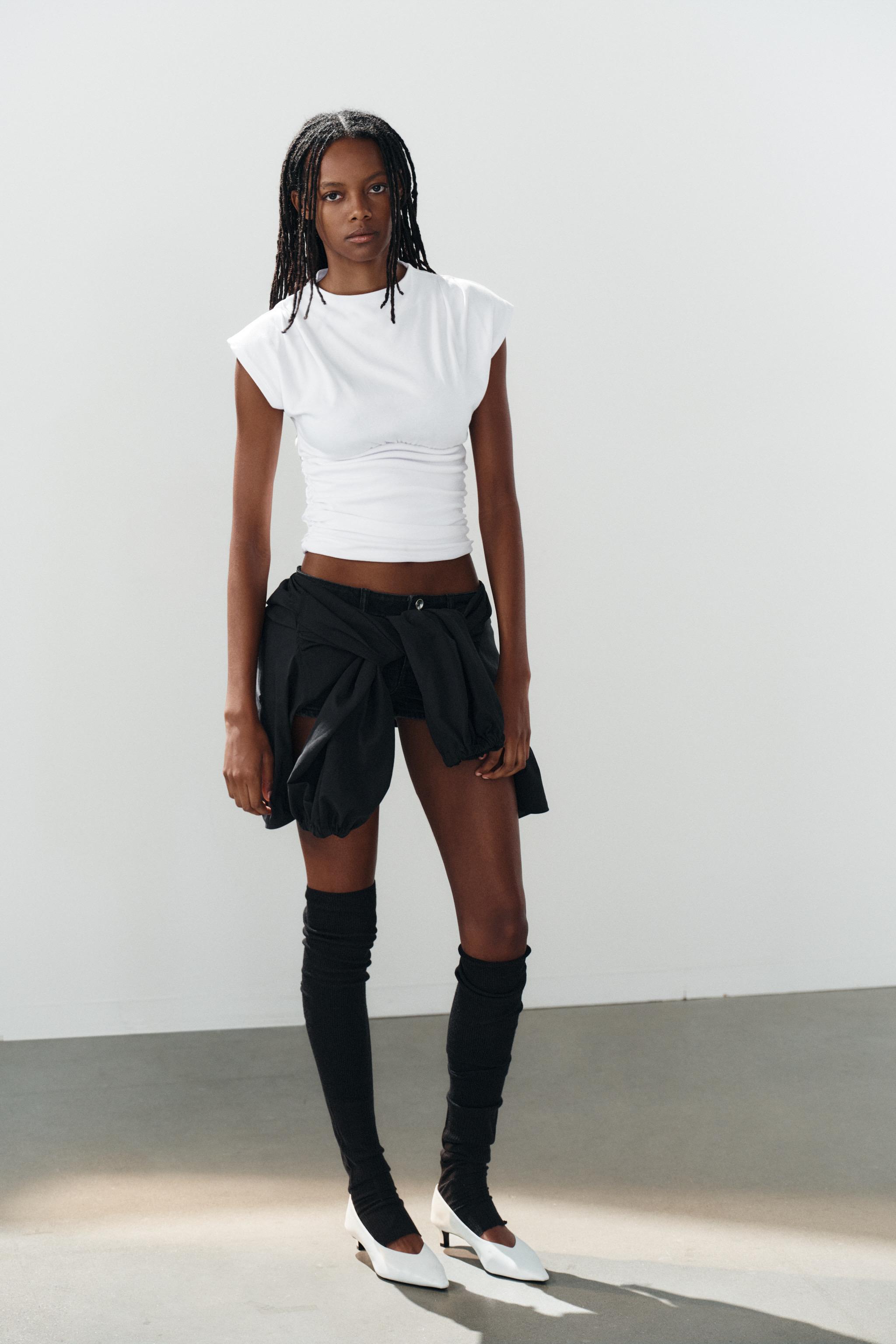 RUCHED SASH TOP