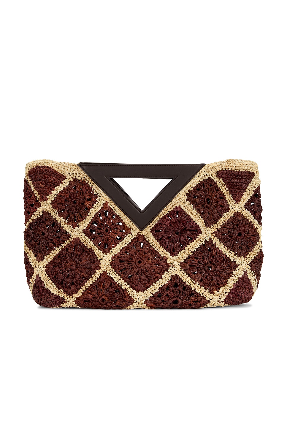 Veronica Beard SAC À MAIN AVEC ANSE CROCHET RAFFIA VESPER in Espresso Multi
