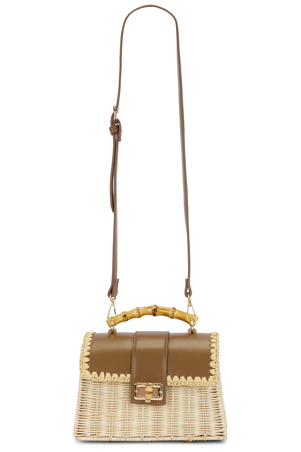 BTB Los Angeles Debon Bag in Chocolate & Natural