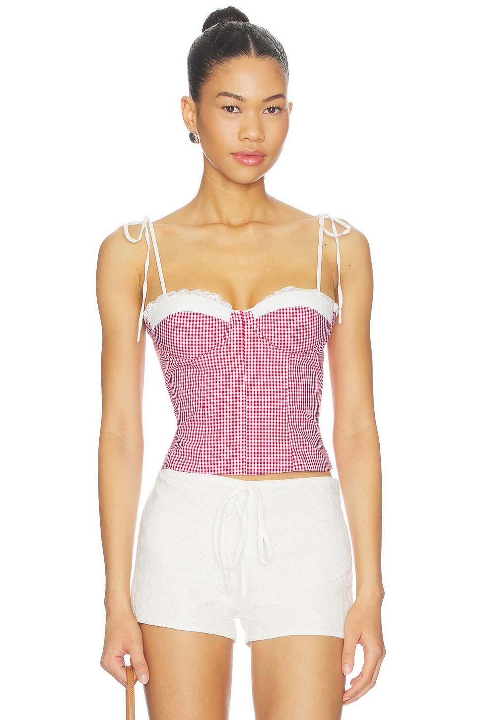 MORE TO COME Roslyn Top in Red Gingham