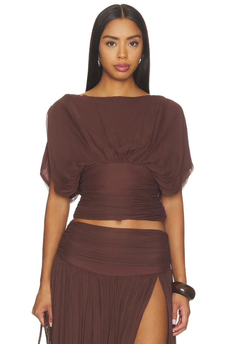Tularosa Eira Top in Brown