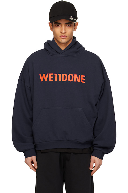 Navy 'WE11DONE' Hoodie