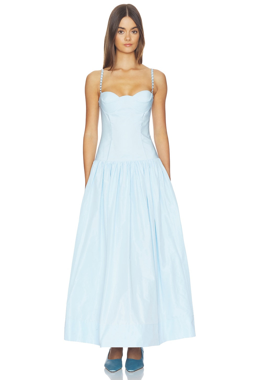 Anna October Chloe Maxi Dress in Blue