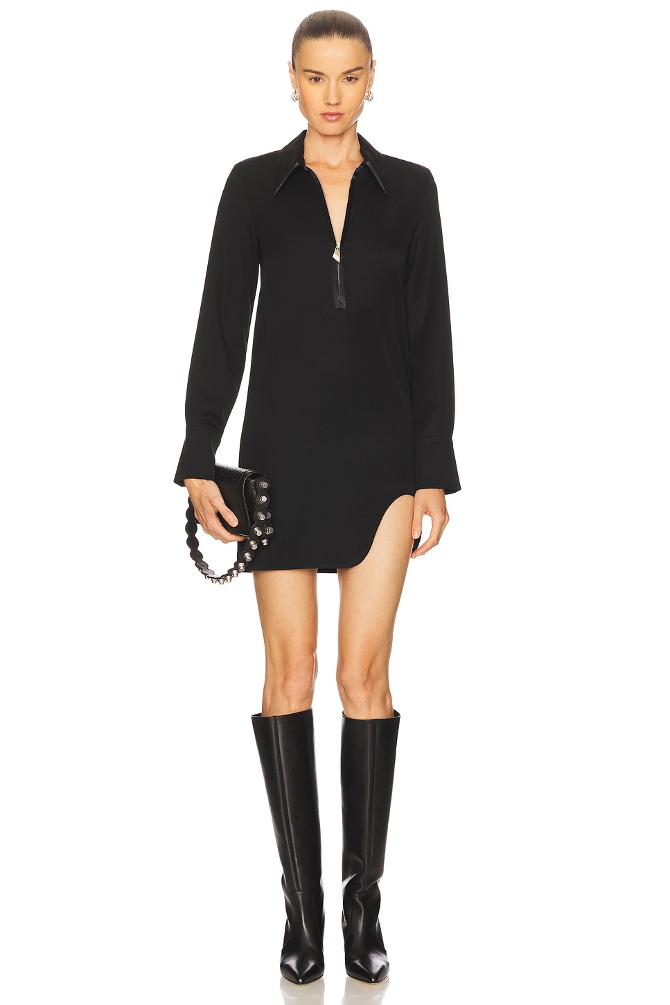 THE ATTICO Mini Dress in Black