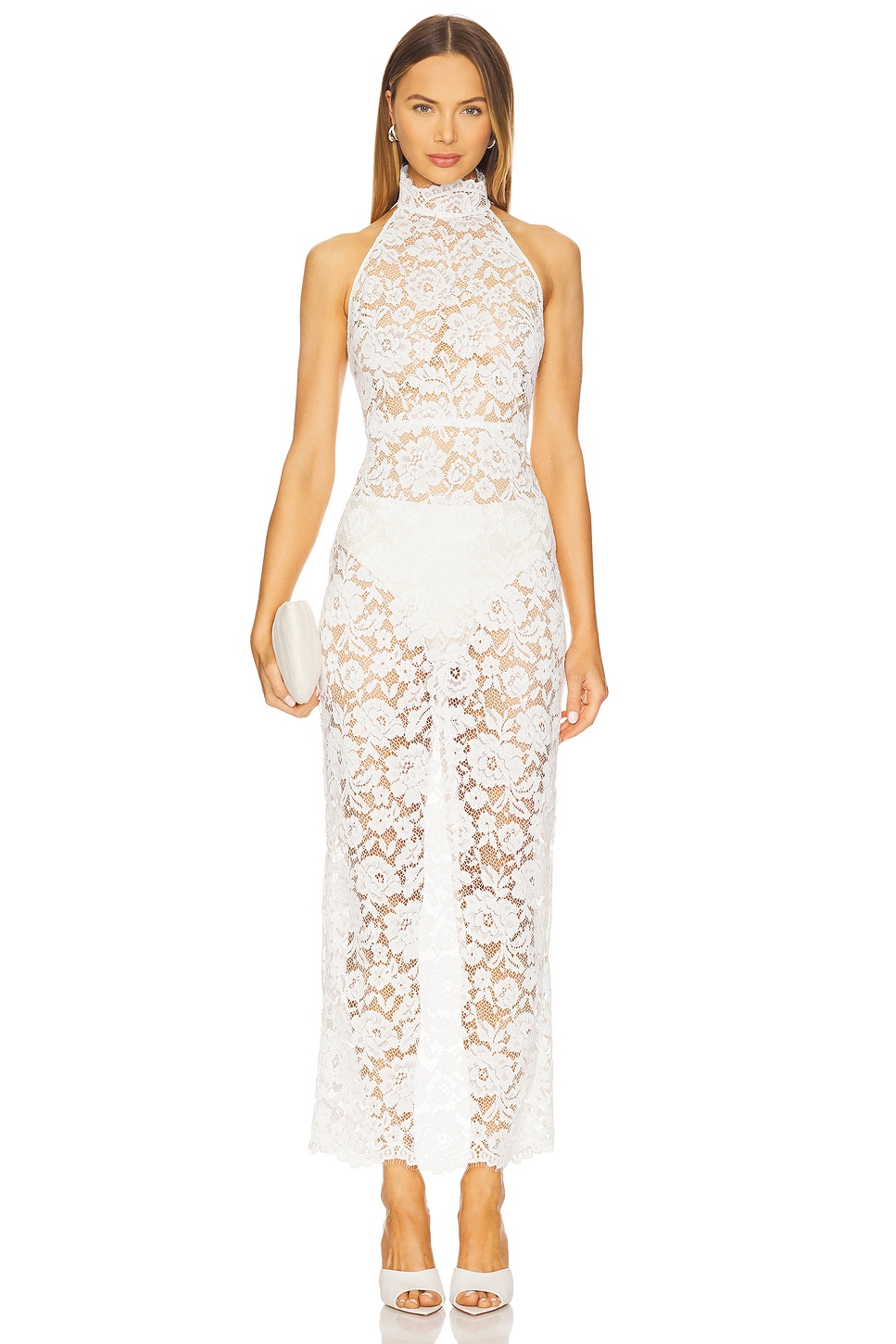 Amanda Uprichard BRYNLEY 长裙 in White
