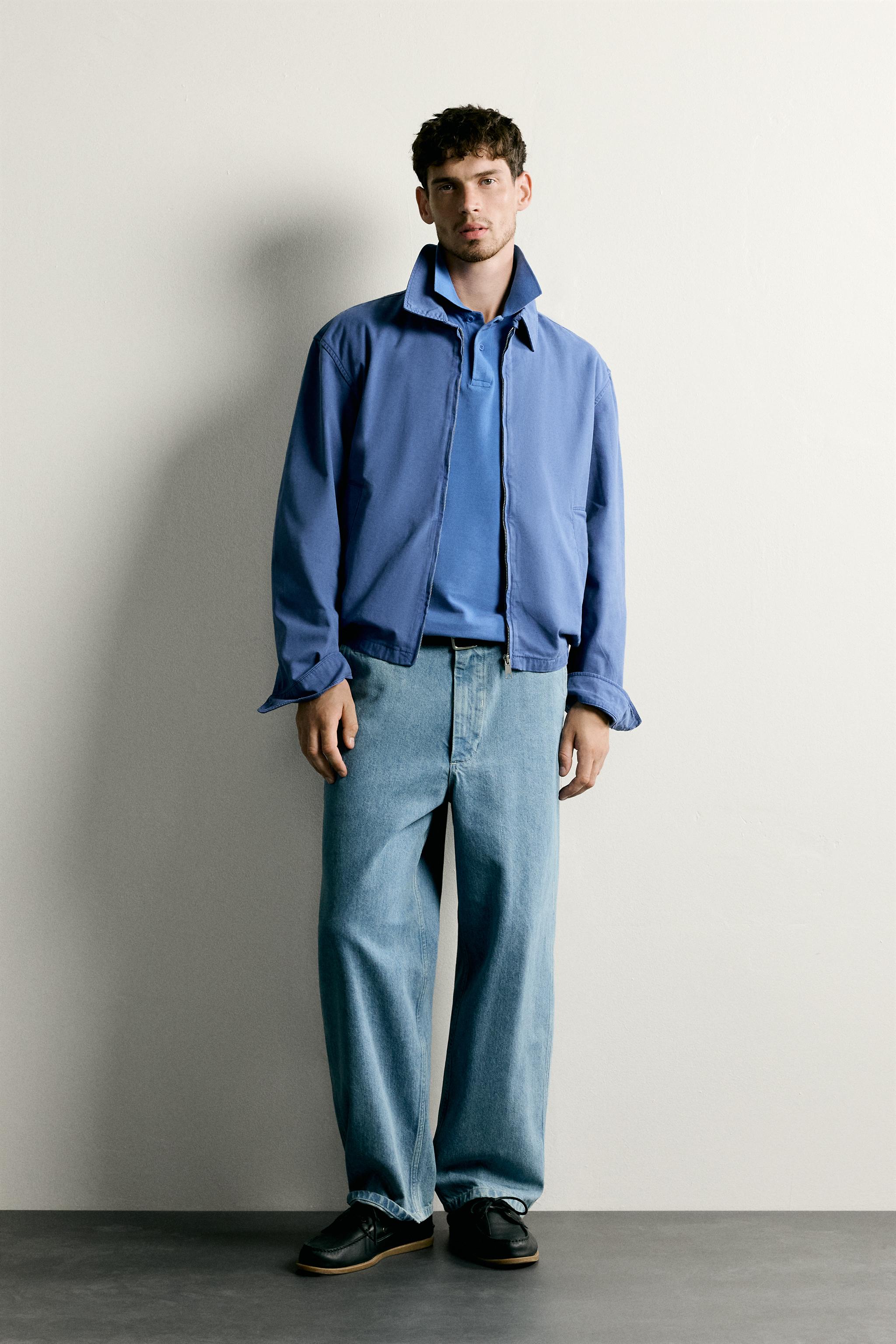 WASHED COTTON REGULAR FIT JACKET