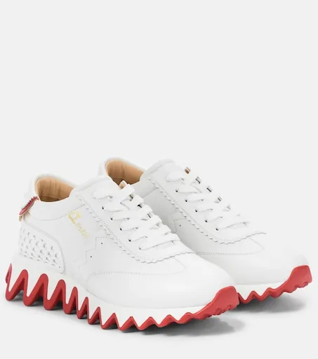 Loubishark leather sneakers