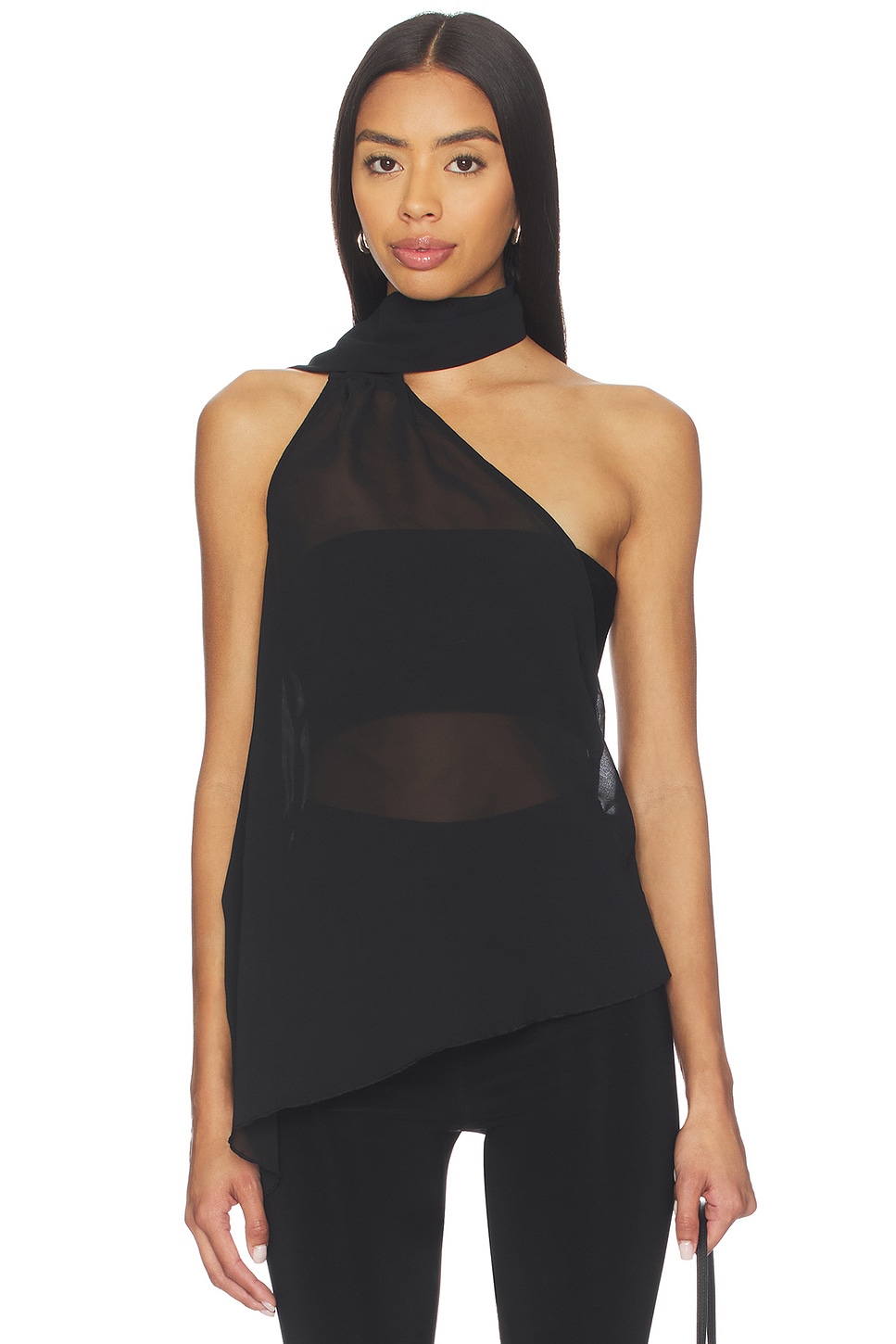 superdown Gabriette Choker Top in Black