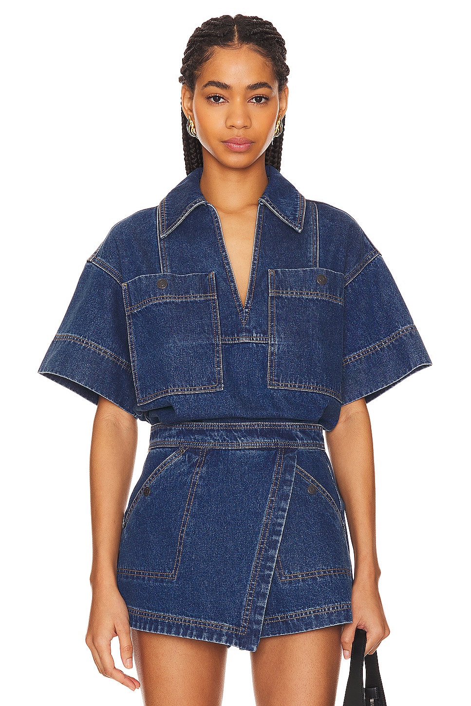 Shona Joy Rita Top in Indigo