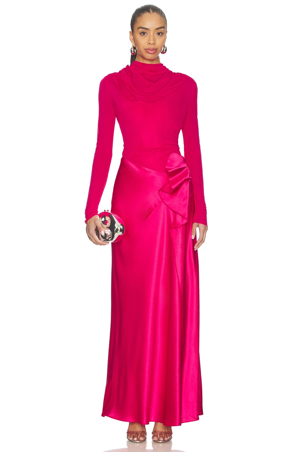 Acler Bettyhill Maxi Dress in Magenta