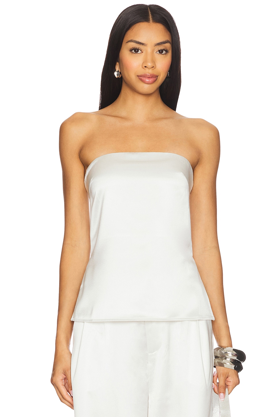 Nonchalant Label Veronica Top in Pearl