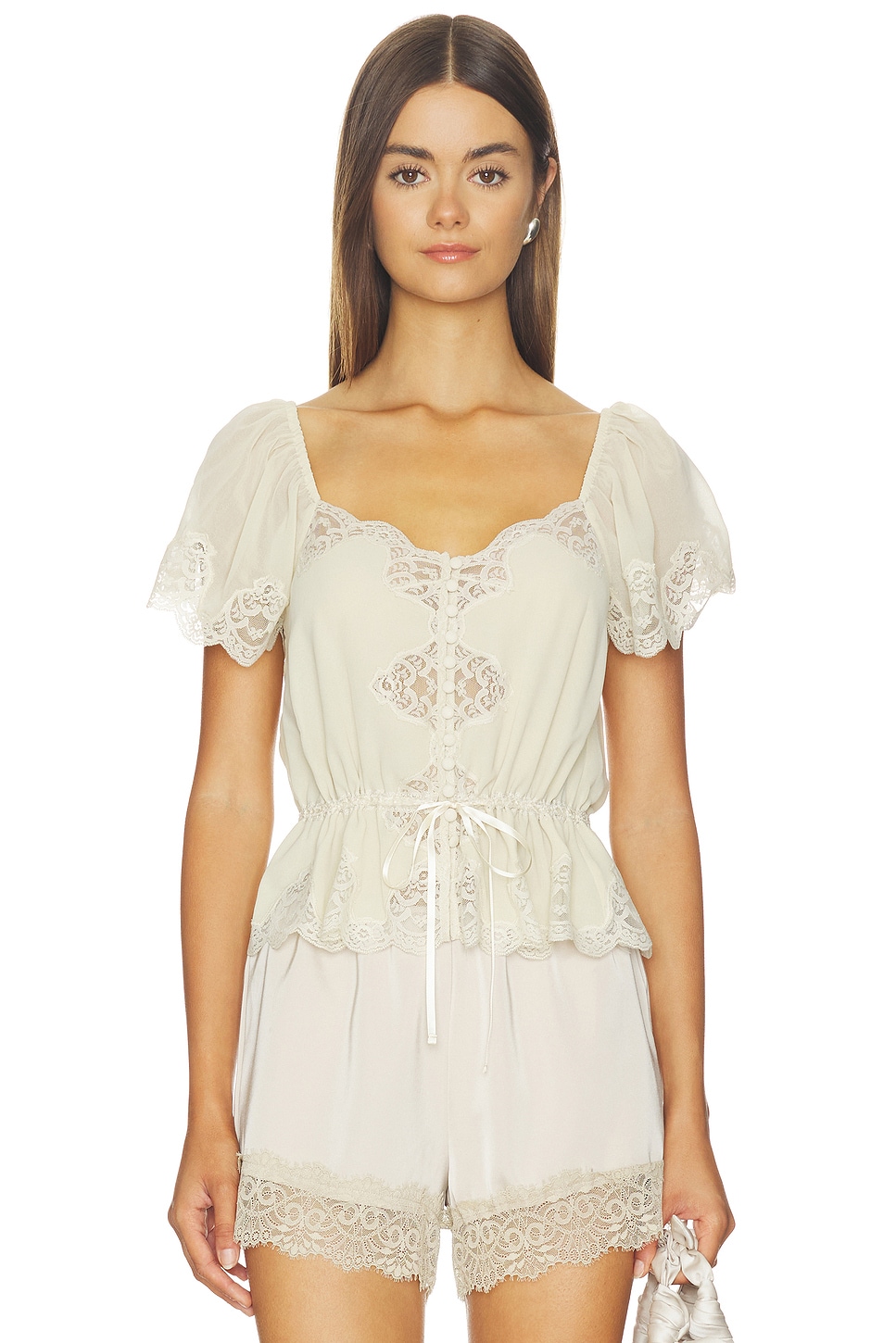 LPA Grace Top in Ivory