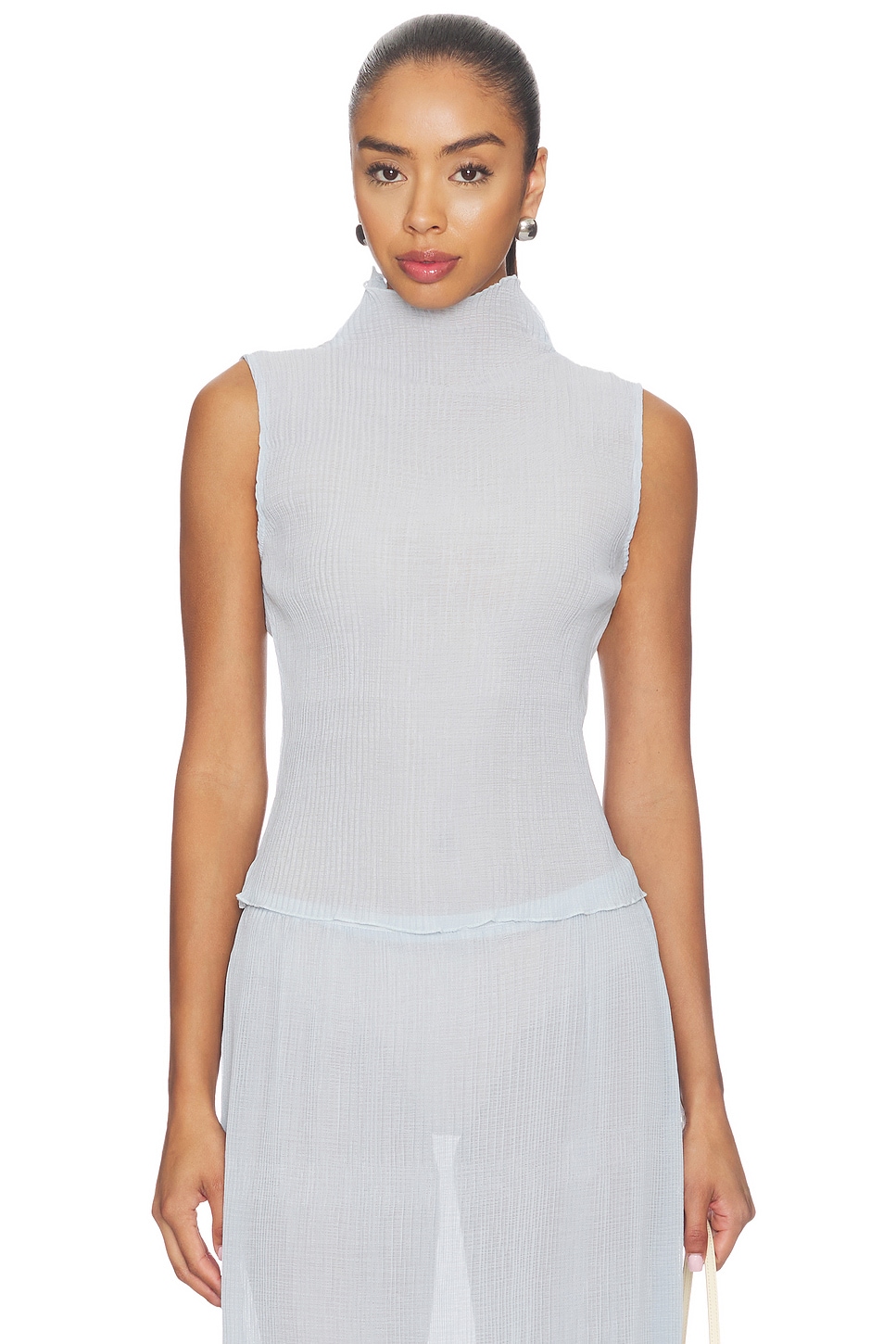 LIONESS Ford Top in Soft Blue