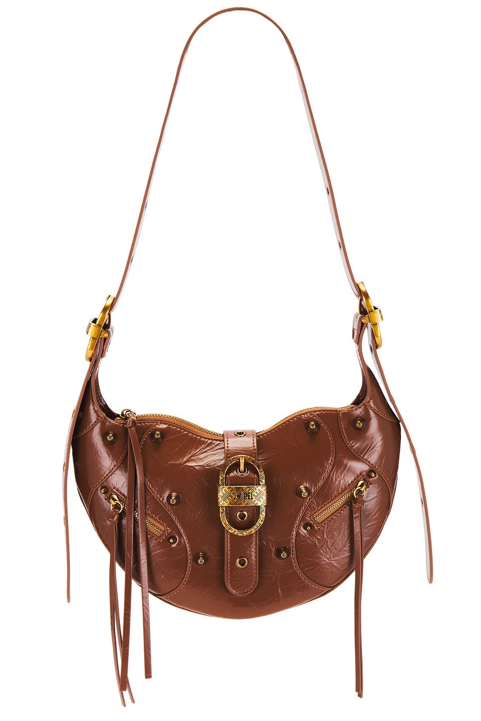 JW PEI Tessa Crushed Shoulder Bag in Brown