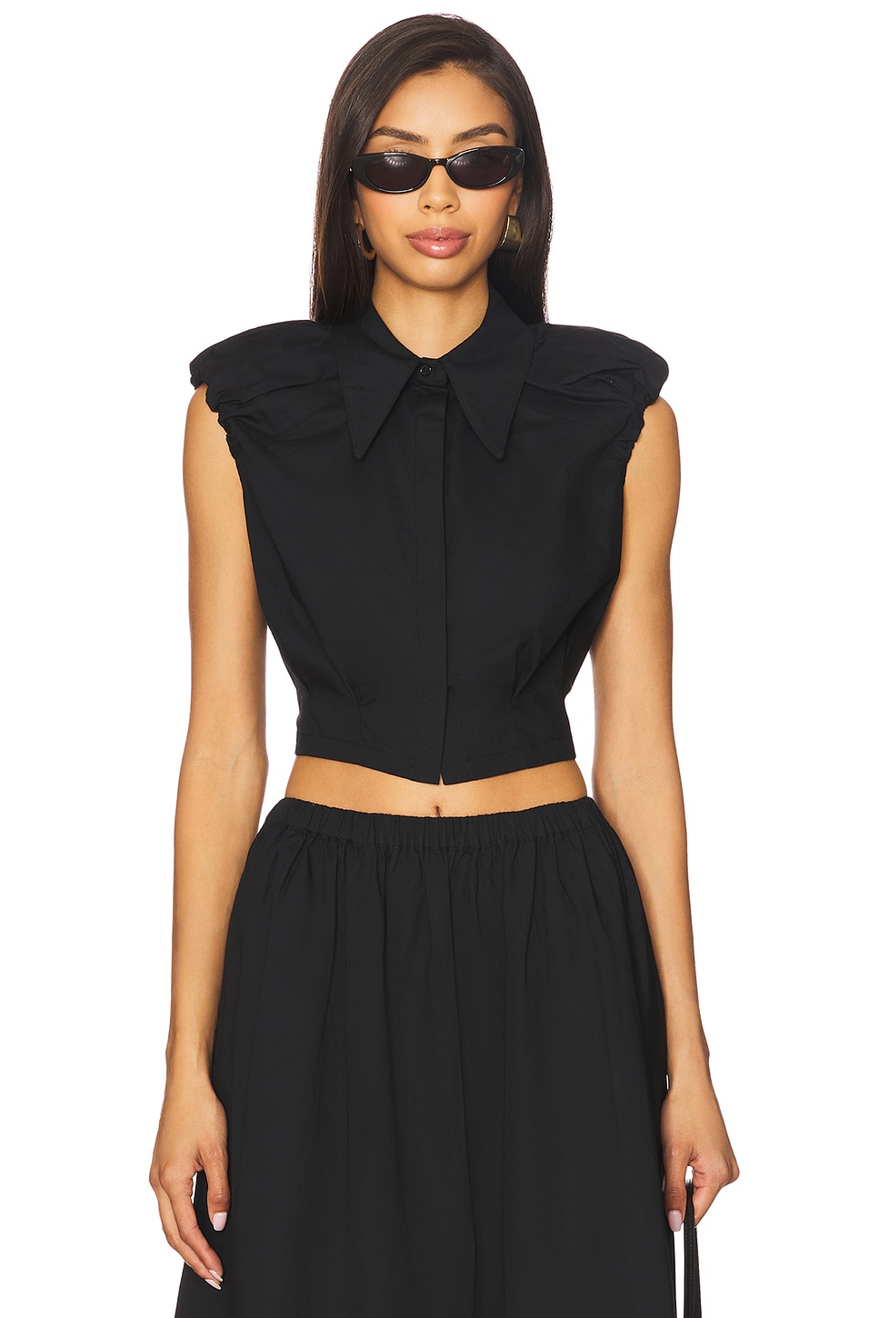 Camila Coelho Gurina Top in Black