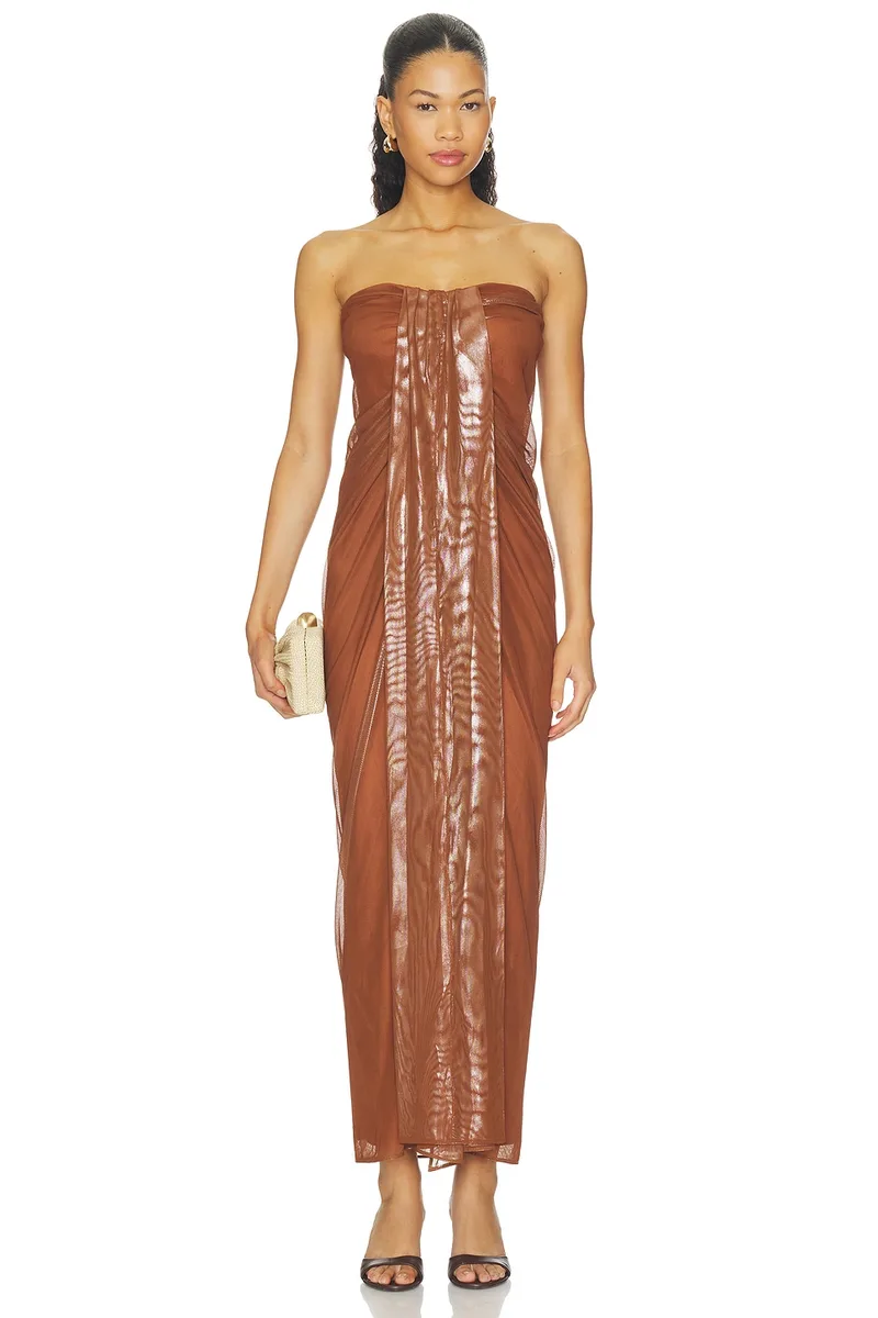 Baobab Lena Maxi Dress in Clay