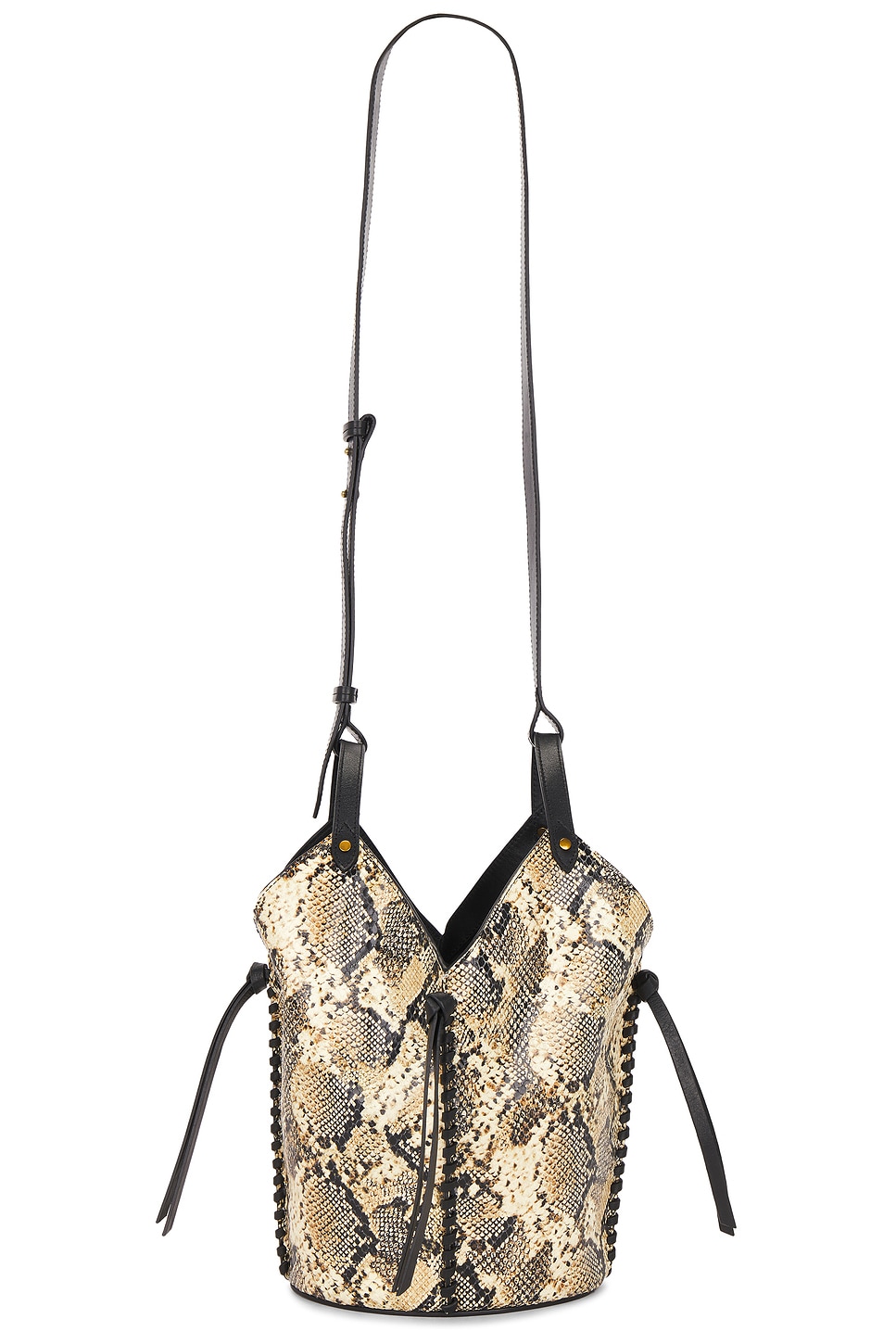 Isabel Marant Tampa Mini Bag in Black & Beige