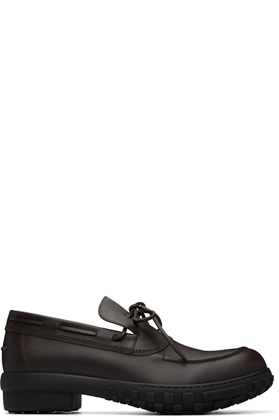 Brown Echo Leather Boat Shoes
