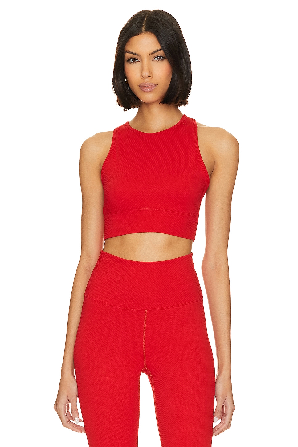 BEACH RIOT Azalea Top in Merry Red