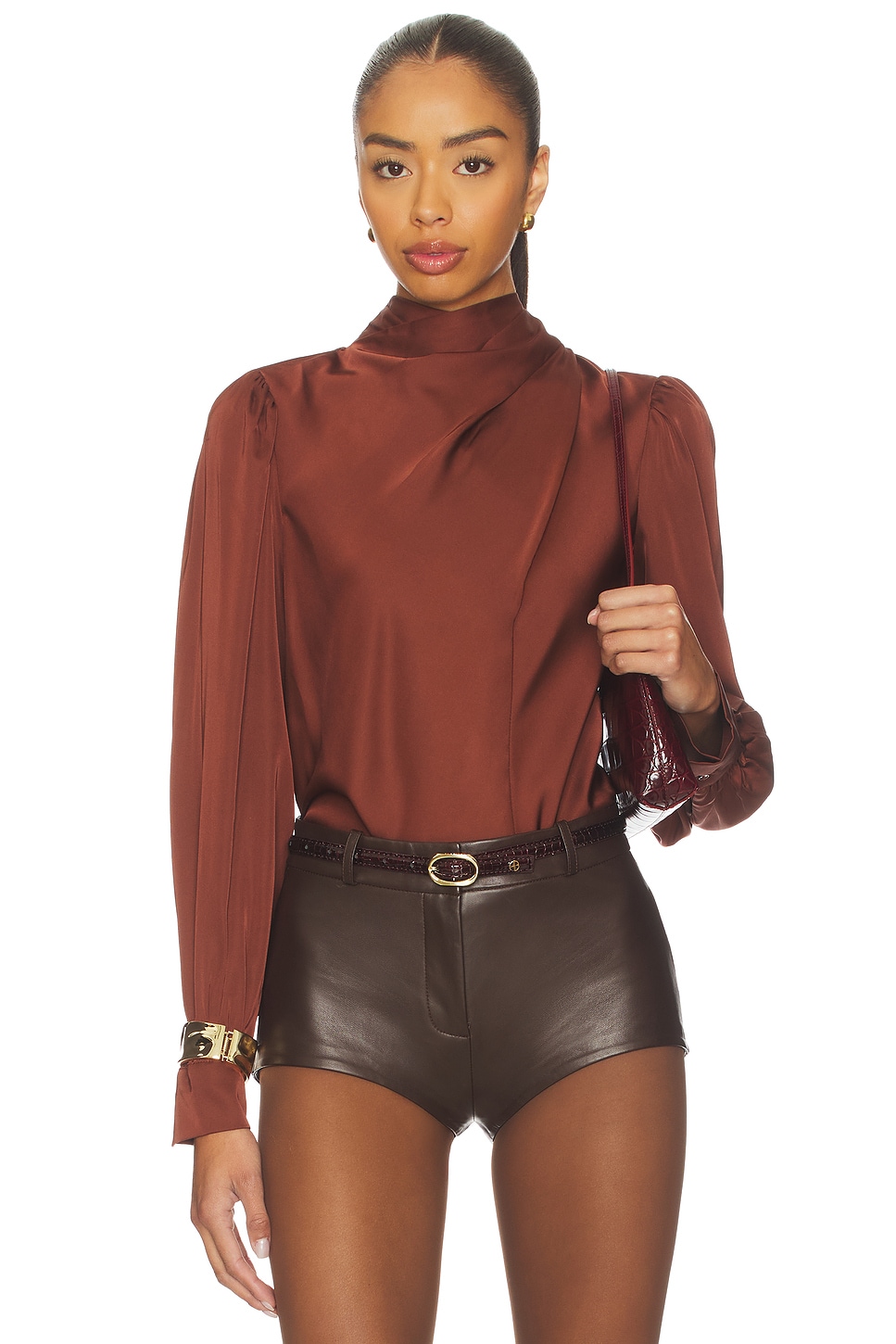 ASTR the Label Ivonne Top in Rust