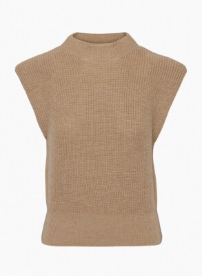 Aritzia Babaton Hazlitt Sweater Vest Gold Camel 2XS