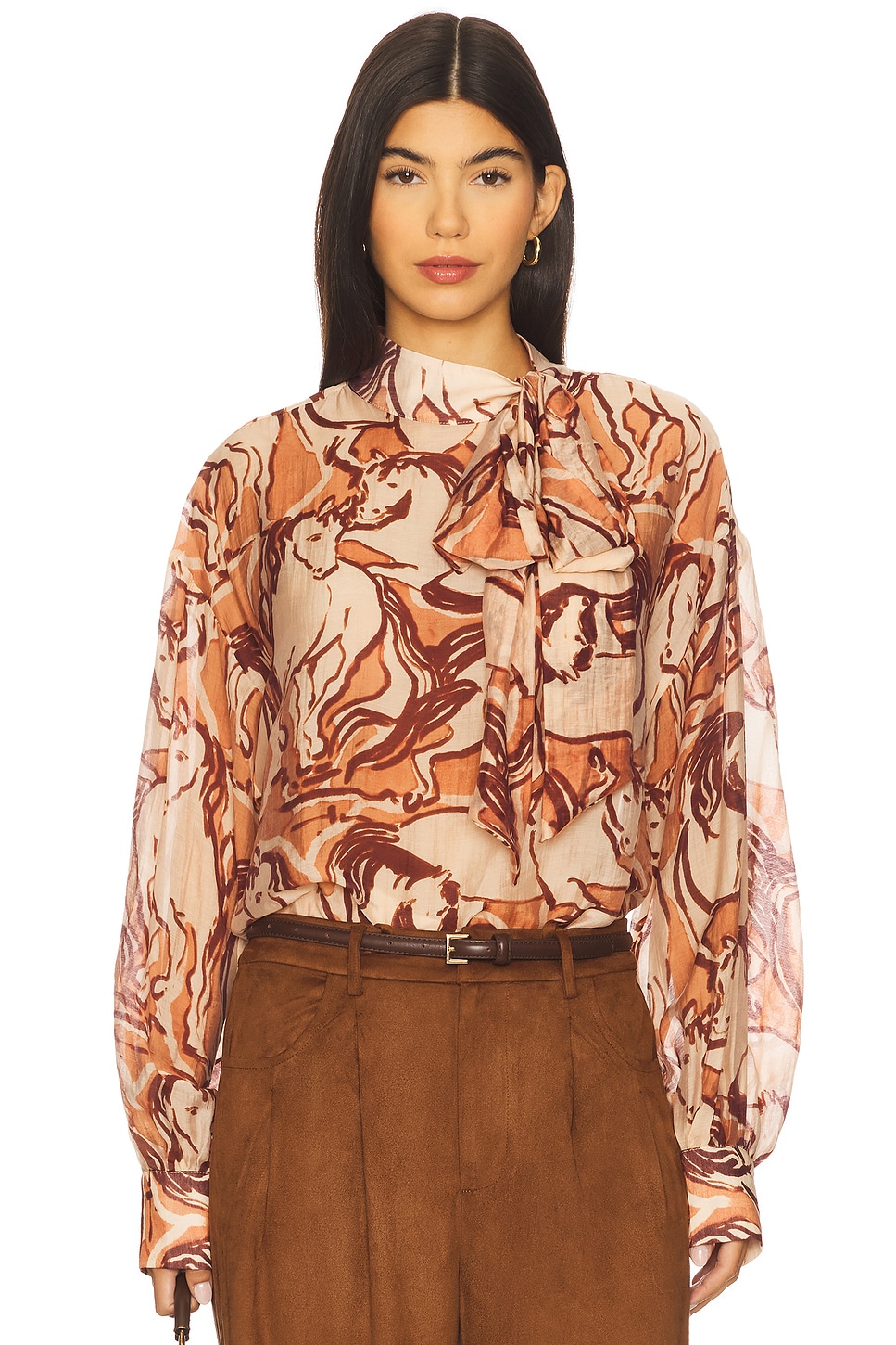 Steve Madden Sutton Top in Sorrel Horse