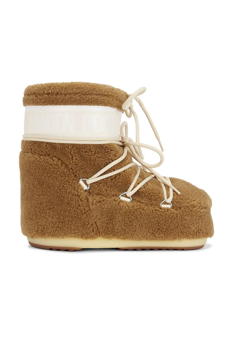 MOON BOOT Icon Low Fleece Boot in Camel