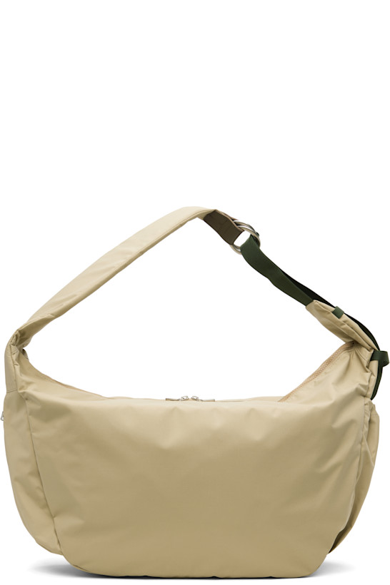 Beige Ark Solid L Shoulder Bag