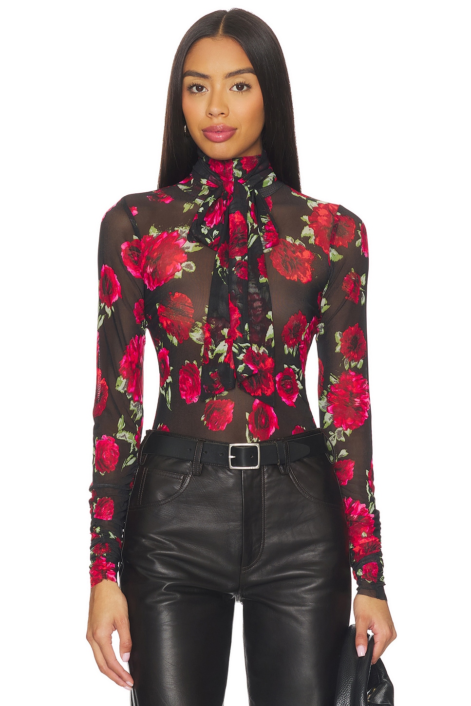 AFRM Julien Blouse in Painted Roses