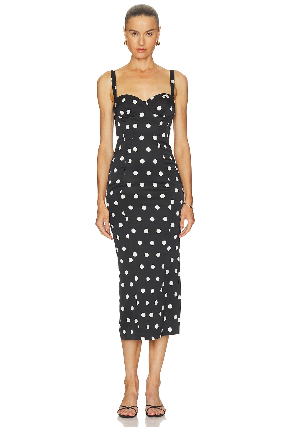 NICHOLAS Dominique Dress in Black & White Polka Dot