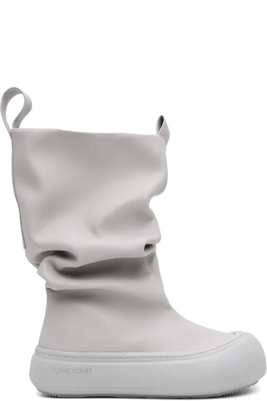SSENSE Exclusive Gray Low Fisherman Boots