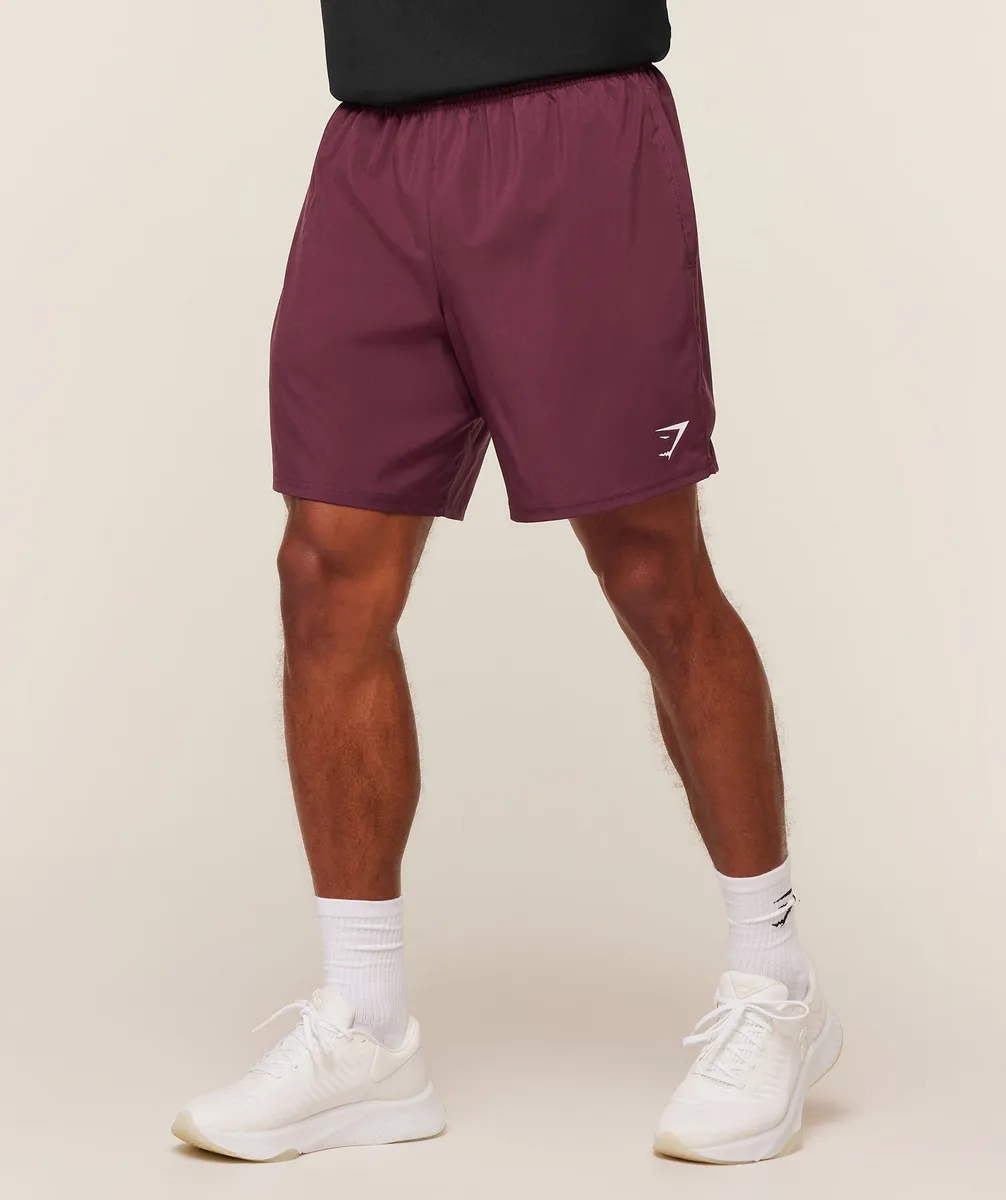 Gymshark Arrival 7" Shorts - Impact Burgundy
